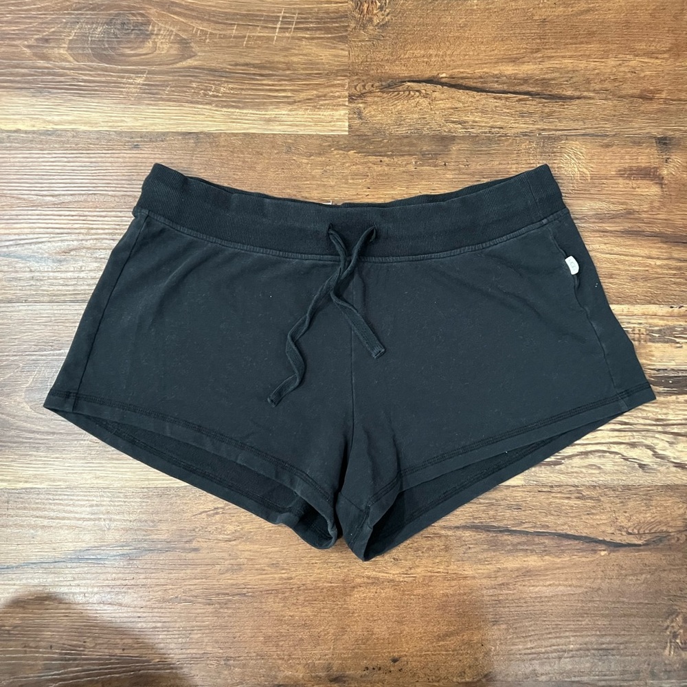 UGG Black Knit Lounge Shorts